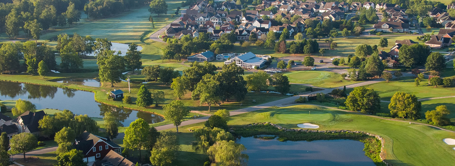 golf course birds eye view